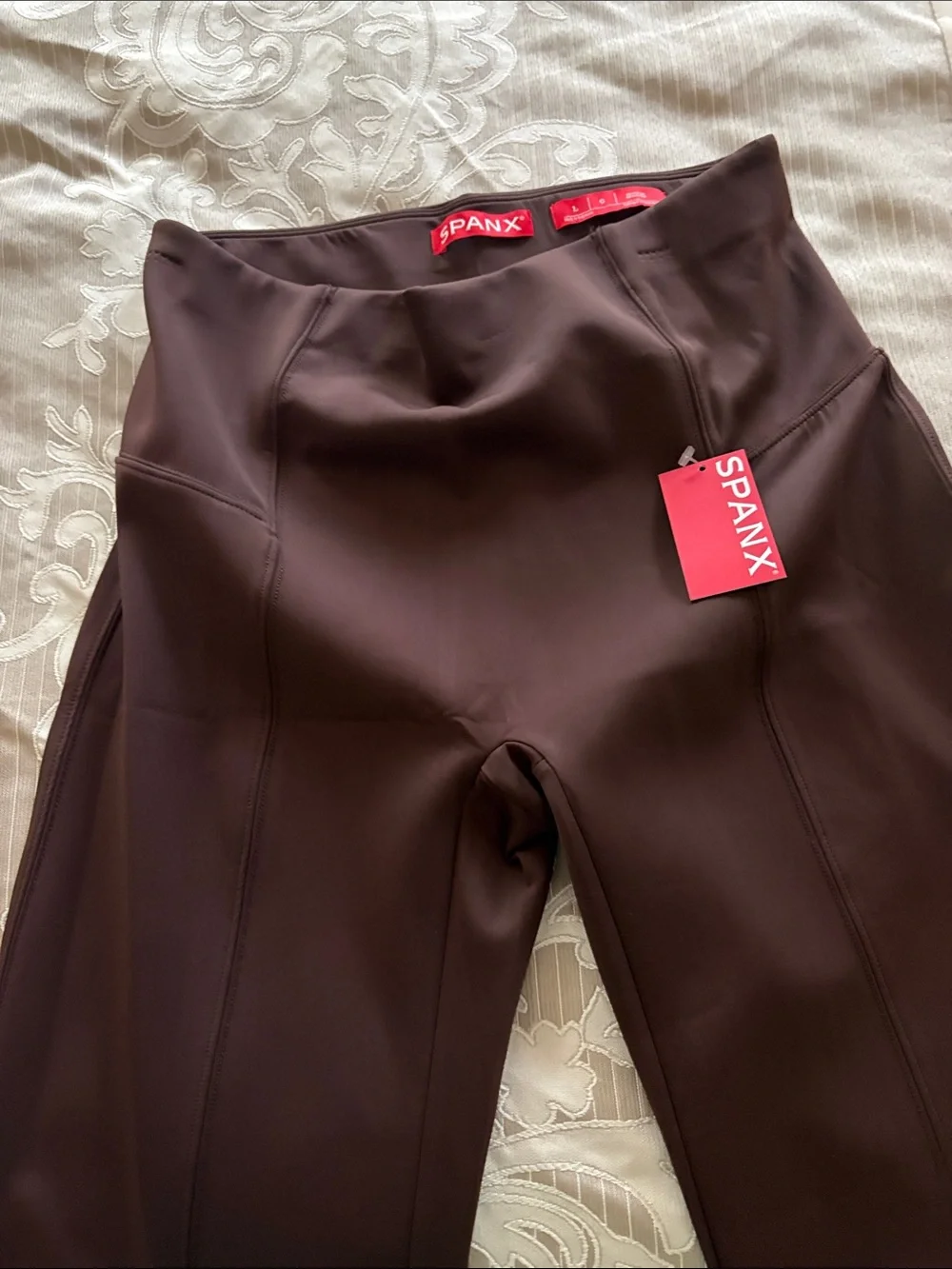 SPANX Brown High-Waist Sculpting Leggings